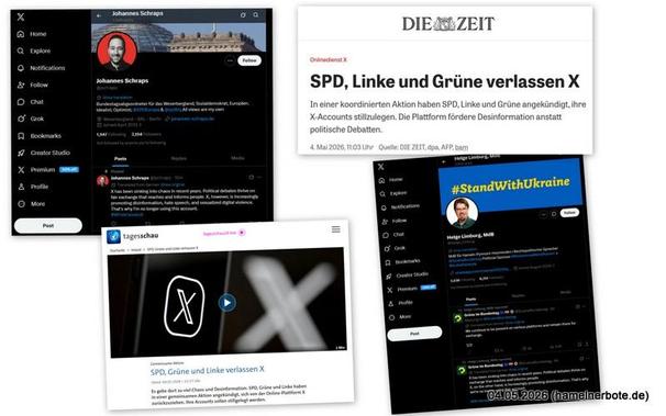 Collage Aussteig von X
